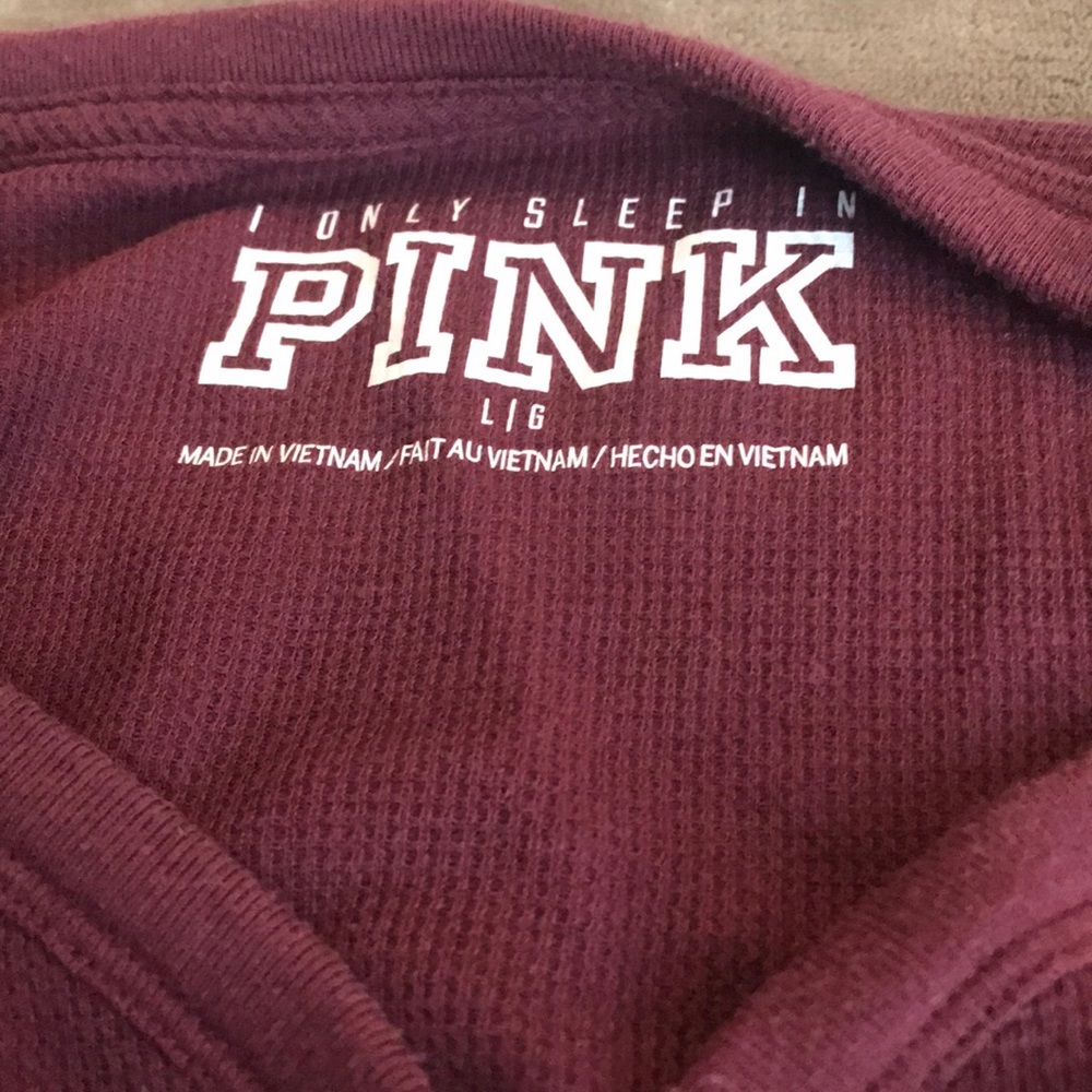 PINK Victoria’s Secret thermal top Large - Picture 4 of 4